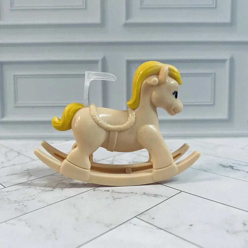 Vintage Barbie Nursery School Rocking Horse Plastic Dollhouse Nursery